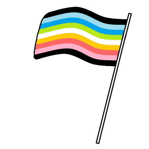 🏳️‍🌈 Стикер «Флаги лгбтк+» для Telegram