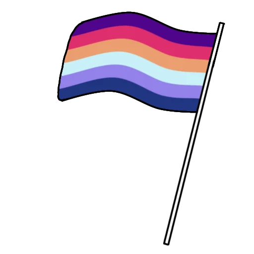 🏳️‍🌈 Стикер «Флаги лгбтк+» для Telegram
