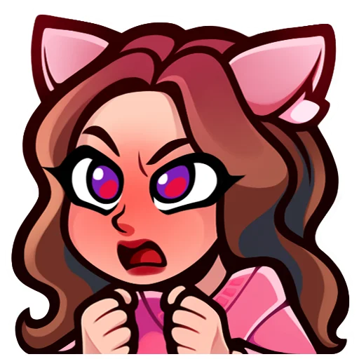 🤬 Стикер «Lia Steffi Twitch» для Telegram