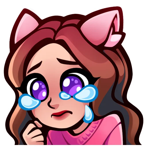 😭 Стикер «Lia Steffi Twitch» для Telegram