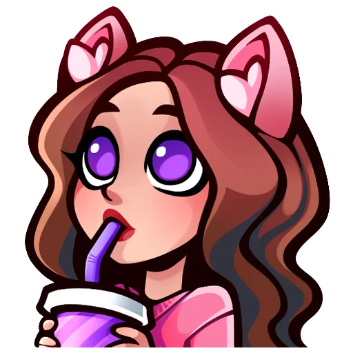 Стикерпак Lia Steffi Twitch для Telegram