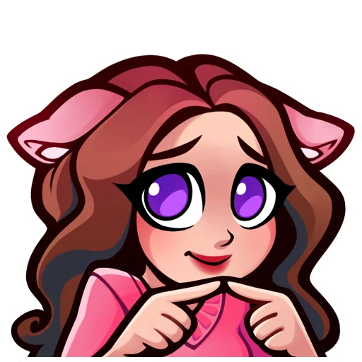 🤭 Стикер «Lia Steffi Twitch» для Telegram