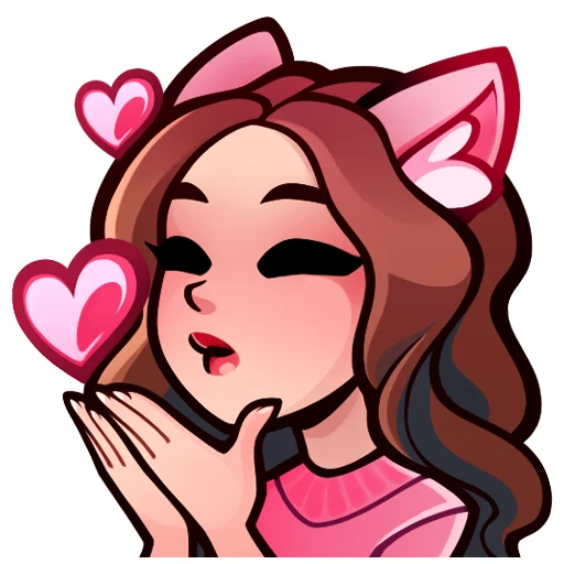😘 Стикер «Lia Steffi Twitch» для Telegram