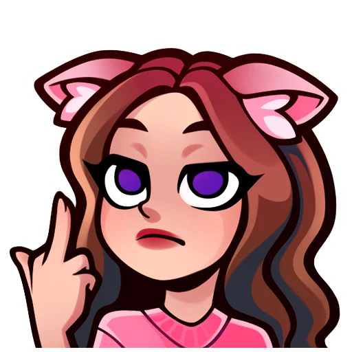 🖕 Стикер «Lia Steffi Twitch» для Telegram