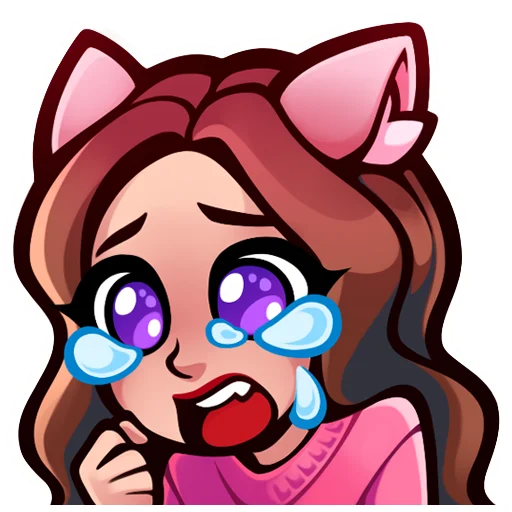 😢 Стикер «Lia Steffi Twitch» для Telegram