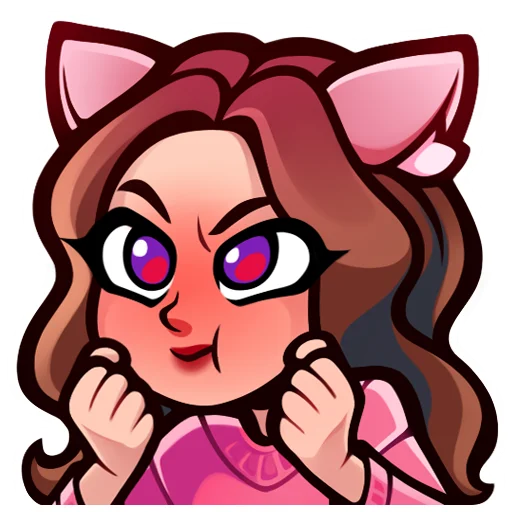 😡 Стикер «Lia Steffi Twitch» для Telegram