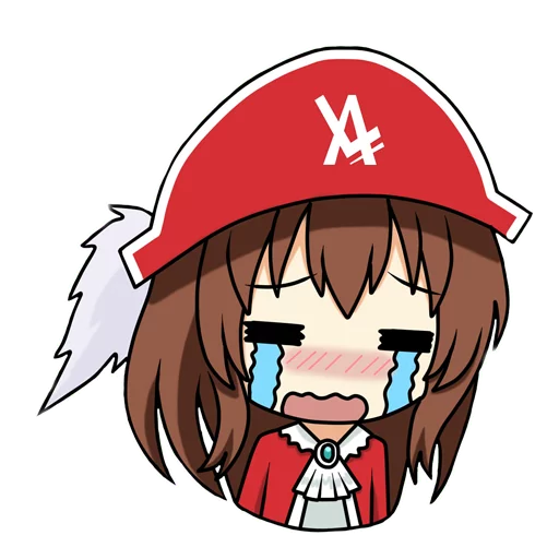 😭 Стикер «Либрия-тян» для Telegram