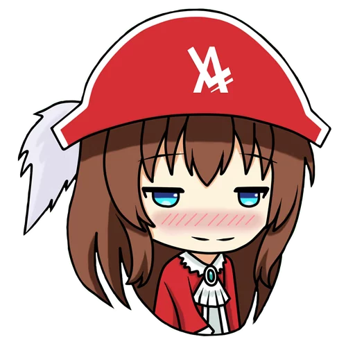 😊 Стикер «Либрия-тян» для Telegram