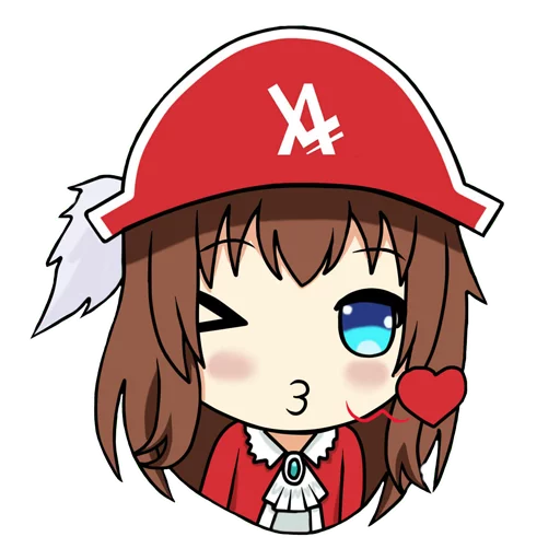 😘 Стикер «Либрия-тян» для Telegram