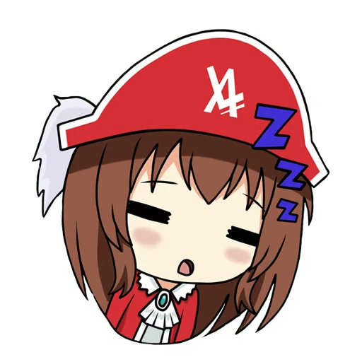 😴 Стикер «Либрия-тян» для Telegram