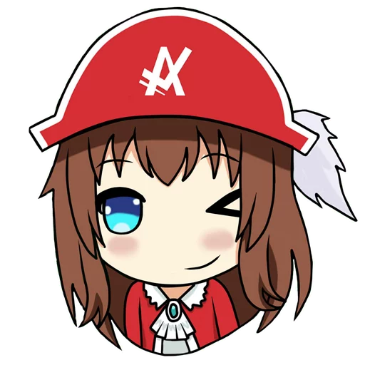 😉 Стикер «Либрия-тян» для Telegram