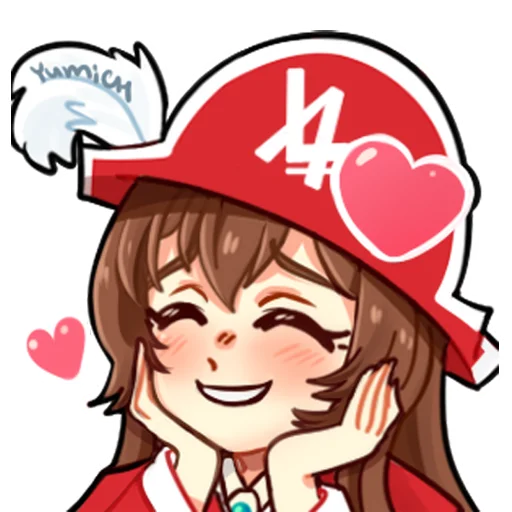 🥰 Стикер «Либрия-тян» для Telegram