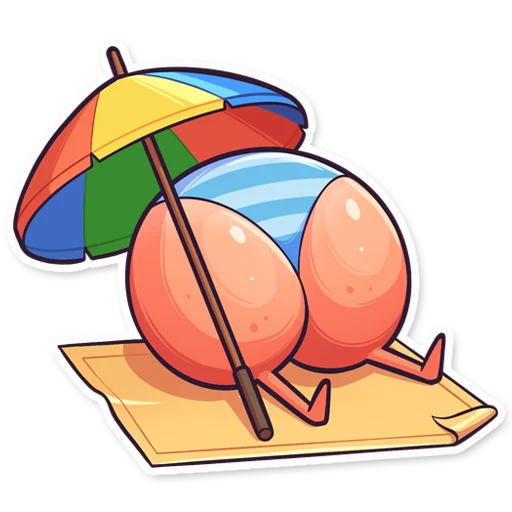 🏖 Стикер «ЭТО ЖОПА» для Telegram
