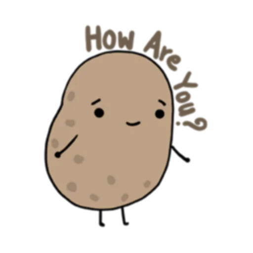 Стикерпак Life is Potato (FULL) [英文] для Telegram — скачать