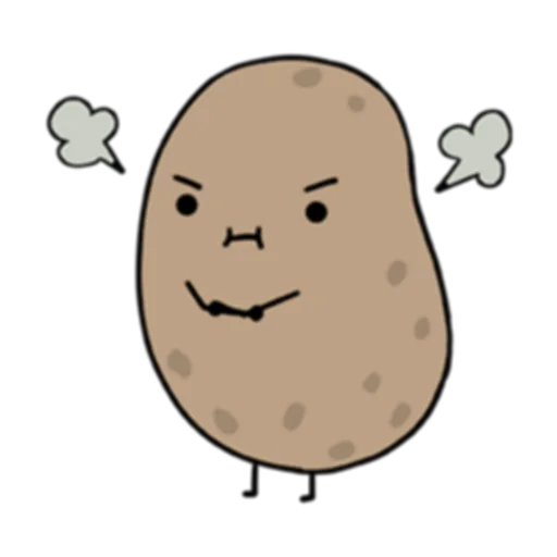 😤 Стикер «Life is Potato (FULL) [英文]» для Telegram