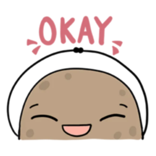 👌 Стикер «Life is Potato (FULL) [英文]» для Telegram