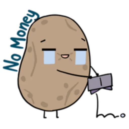 💸 Стикер «Life is Potato (FULL) [英文]» для Telegram
