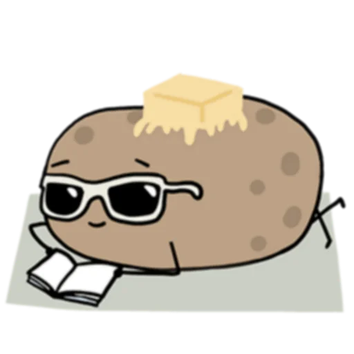 📖 Стикер «Life is Potato (FULL) [英文]» для Telegram