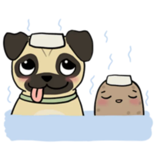 🛀 Стикер «Life is Potato (FULL) [英文]» для Telegram