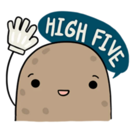 🖐 Стикер «Life is Potato (FULL) [英文]» для Telegram