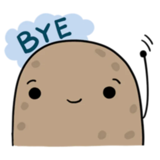 👋 Стикер «Life is Potato (FULL) [英文]» для Telegram