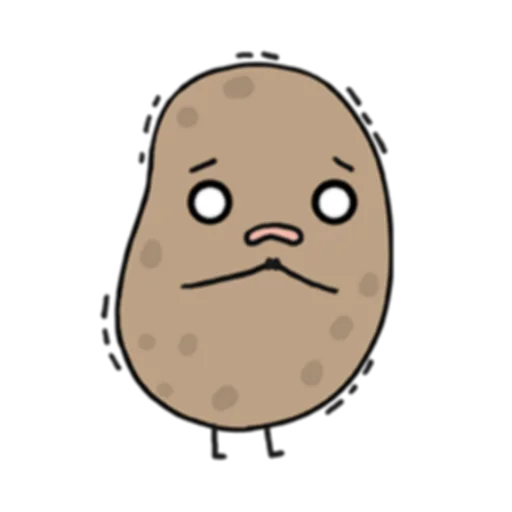 😣 Стикер «Life is Potato (FULL) [英文]» для Telegram