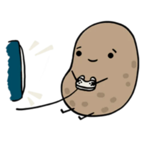 🎮 Стикер «Life is Potato (FULL) [英文]» для Telegram