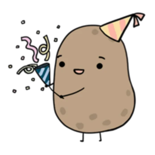 🎉 Стикер «Life is Potato (FULL) [英文]» для Telegram