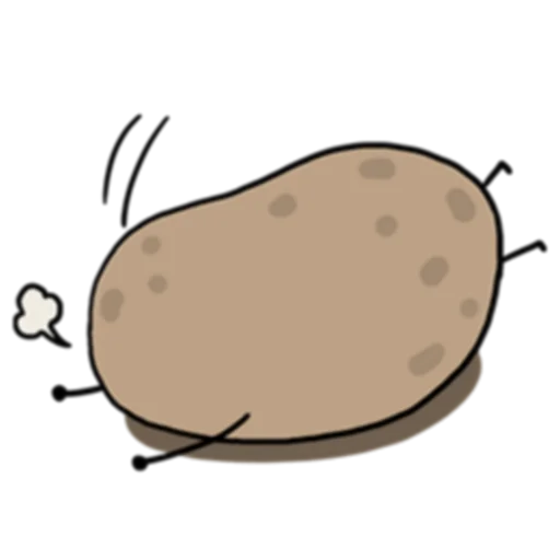 ☠ Стикер «Life is Potato (FULL) [英文]» для Telegram