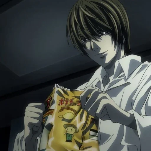 📓 Стикер «Light Yagami Death Note» для Telegram