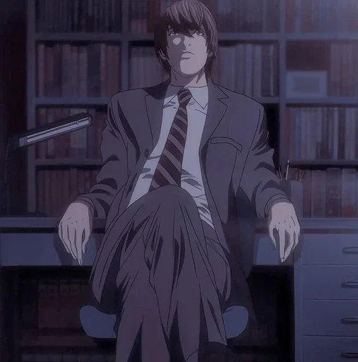 📓 Стикер «Light Yagami Death Note» для Telegram