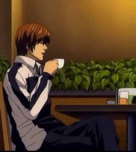 📓 Стикер «Light Yagami Death Note» для Telegram
