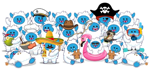 👥 Стикер «LightAndFreedom Cake Monster Boom Pack» для Telegram