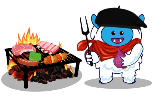 😋 Стикер «LightAndFreedom Cake Monster Boom Pack» для Telegram