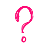 ❓ Эмодзи «Розовый шрифт карандашом» для Telegram
