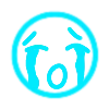 😭 Эмодзи «Розовый шрифт карандашом» для Telegram