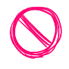 🚫 Эмодзи «Розовый шрифт карандашом» для Telegram