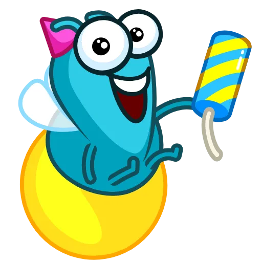 🥳 Стикер «Lightning Bud» для Telegram