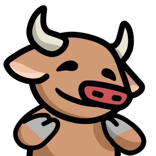 🙃 Стикер «LIHKG Cow» для Telegram