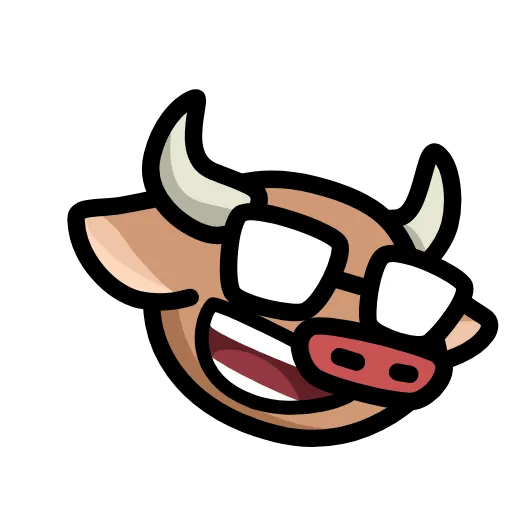 🤩 Стикер «LIHKG Cow» для Telegram