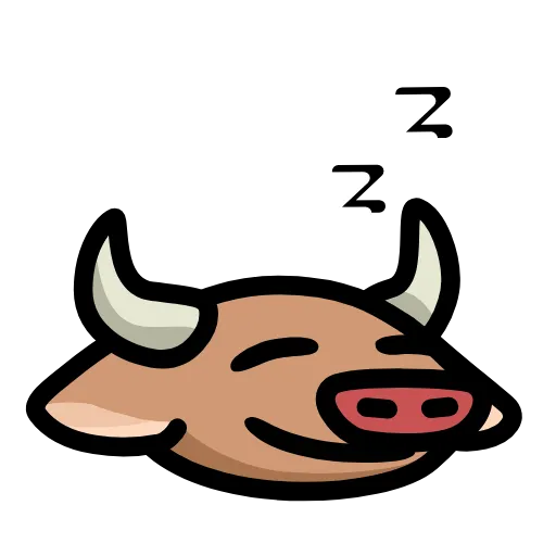 💤 Стикер «LIHKG Cow» для Telegram