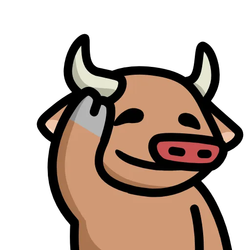 👋 Стикер «LIHKG Cow» для Telegram