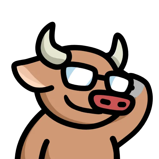 😎 Стикер «LIHKG Cow» для Telegram