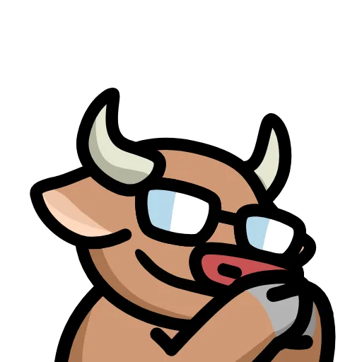 😎 Стикер «LIHKG Cow» для Telegram