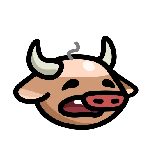 ✋ Стикер «LIHKG Cow» для Telegram