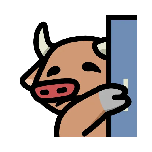 🚪 Стикер «LIHKG Cow» для Telegram