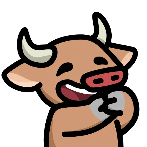 😁 Стикер «LIHKG Cow» для Telegram