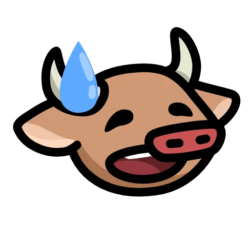 😅 Стикер «LIHKG Cow» для Telegram
