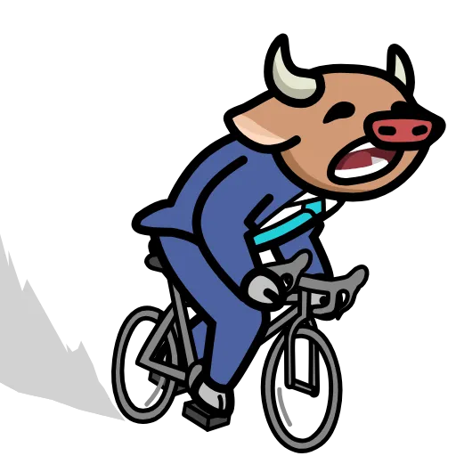 🚴 Стикер «LIHKG Cow» для Telegram
