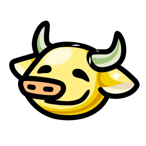 ⭐ Стикер «LIHKG Cow» для Telegram